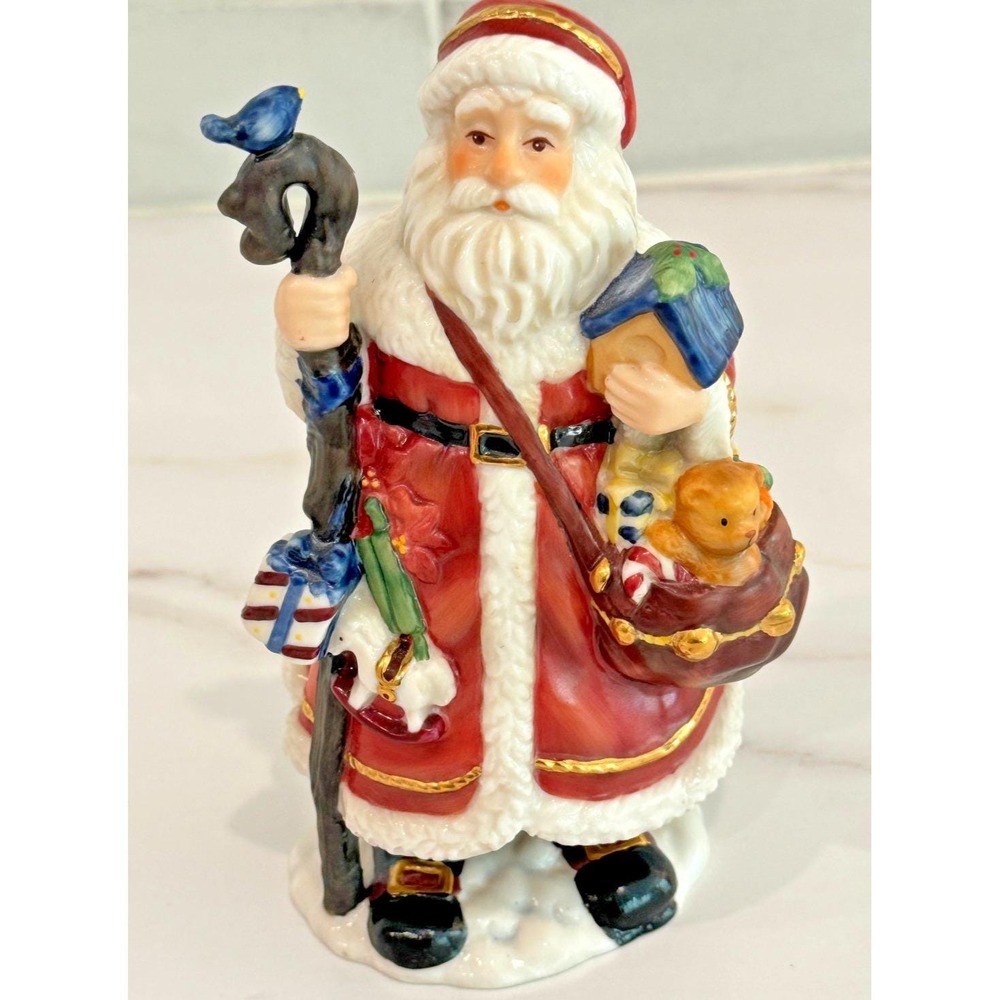 Santa Clause Coyne's & Company Bavarian Heritage Christmas Figurine Bird VTG